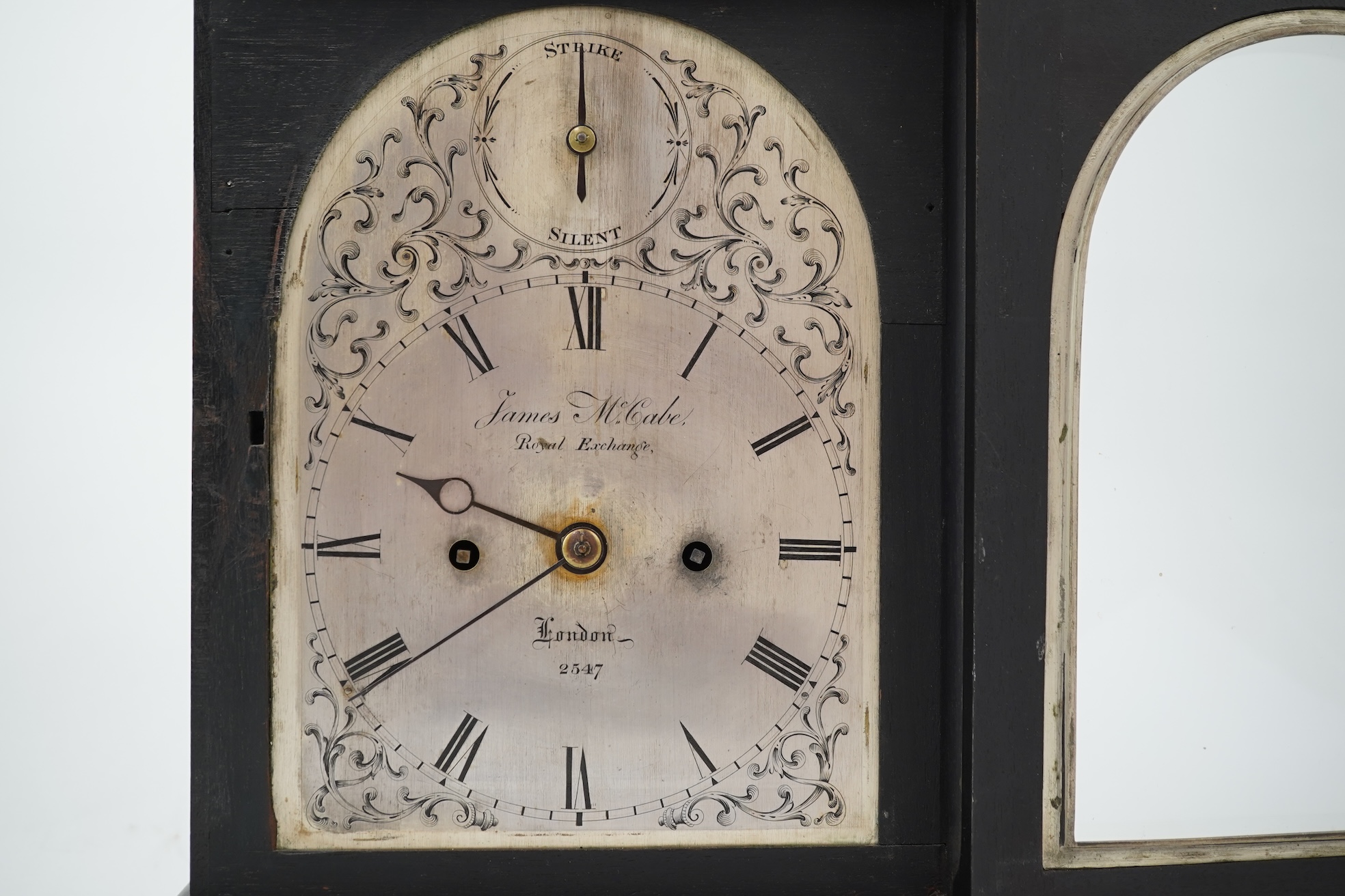 An early 19th century double fusee ebonised bracket clock by James McCabe